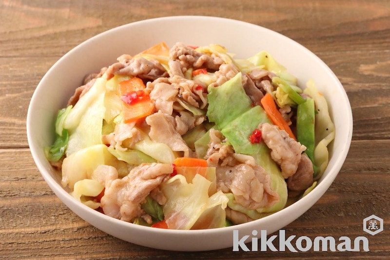 豚こまキャベツのやみつき炒め(うちのごはん使用)