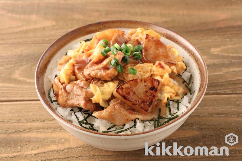 豚こま大根のふわトロたま丼(うちのごはん使用)