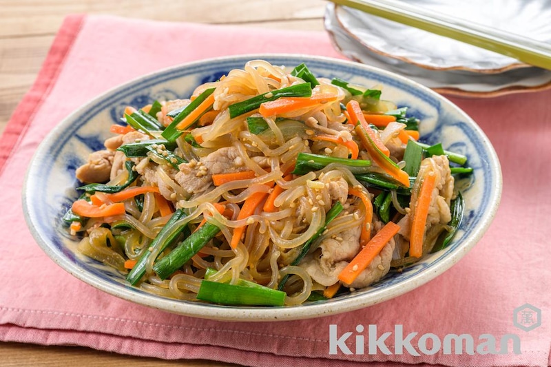 糖質オフでも満足!しらたきチャプチェ