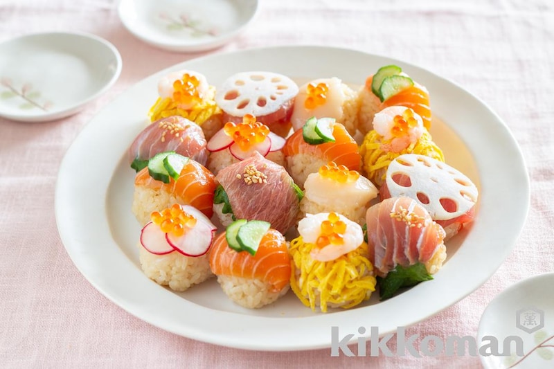 彩り鮮やか!海鮮だしめし 手まり寿司風