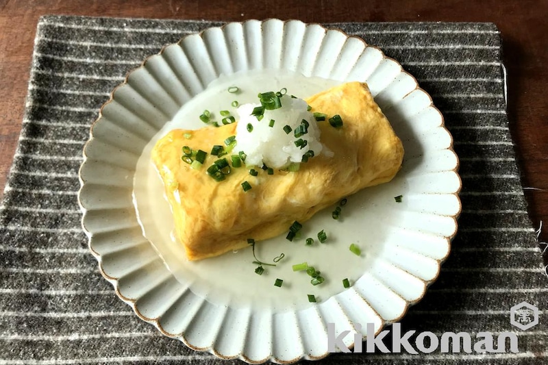 レンジで簡単あんかけ!たたむだけのだし巻きたまご(山本ゆりさん)