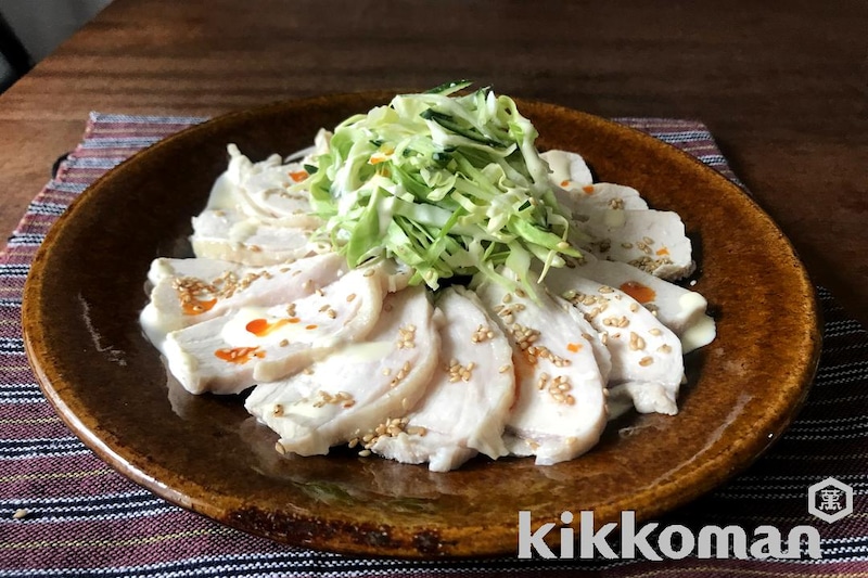 凍ったままの肉で簡単!レンジでしっとりだしゆで鶏(山本ゆりさん)