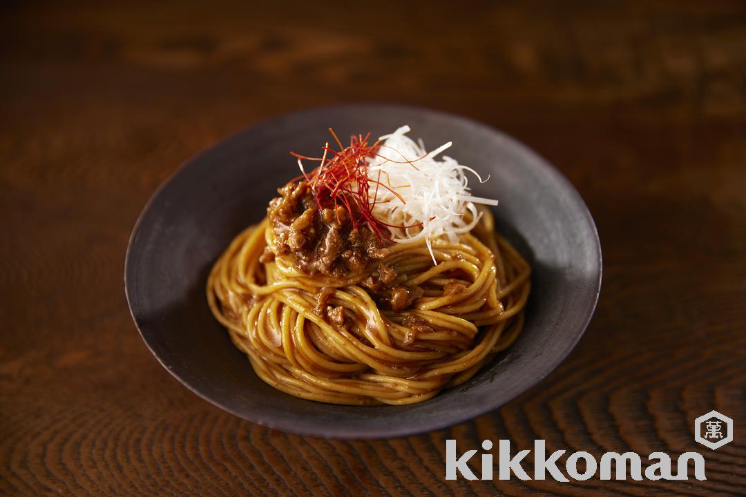 大豆麺　汁なし担々麺風