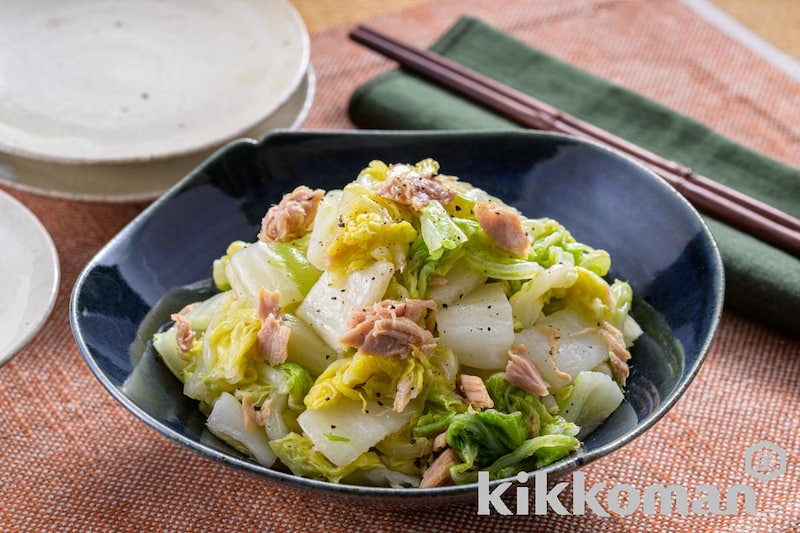 白だしで簡単!白菜とツナのやみつきナムル