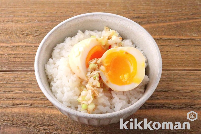 本つゆで簡単!薬味たまご飯