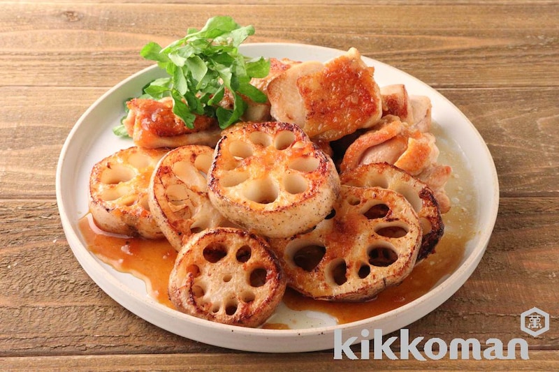 れんこんと鶏肉のオニガリステーキ【オニオン&ガーリックの人気味】