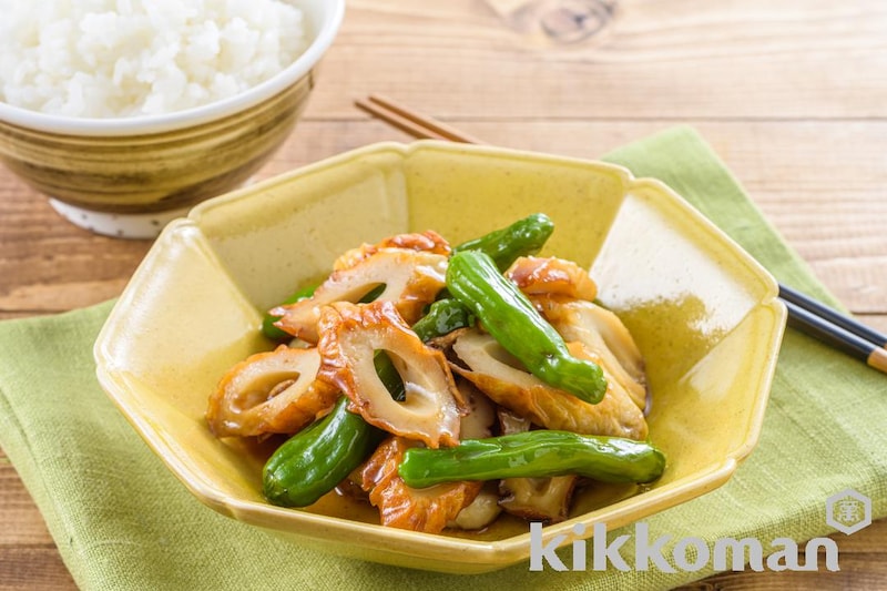 レンジでお手軽!ちくわとししとうの甘辛炒め風