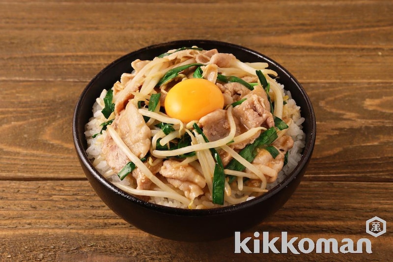 もやしごま担々のトロ玉丼(うちのごはん使用)