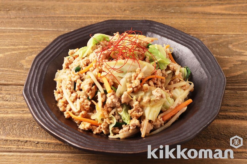 カット野菜とひき肉のごま担々(うちのごはん使用)