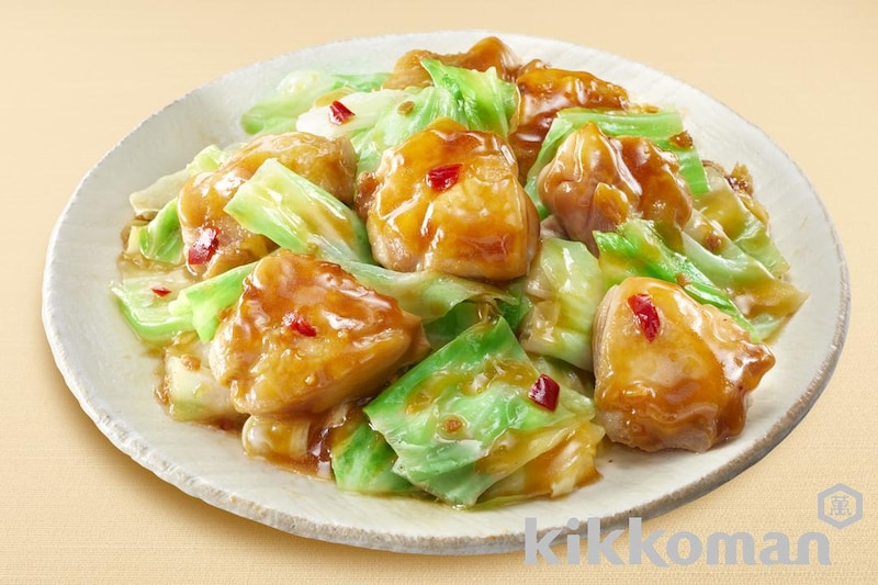 鶏キャベツのてりマヨ炒め(うちのごはん使用)