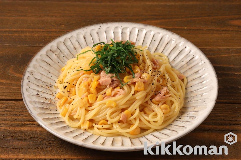 和風コーンパスタ(うちのごはん使用)