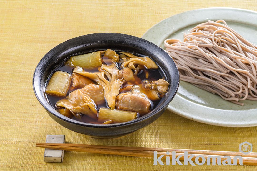 鶏もも肉で！鴨南蛮風おかずつけそば