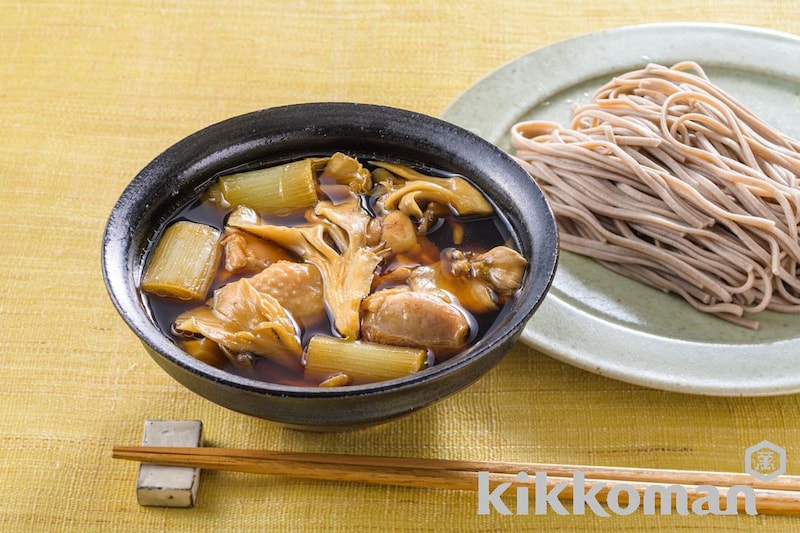 鶏もも肉で!鴨南蛮風おかずつけそば