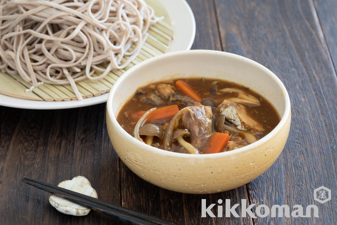 鯖缶カレーおかずつけそば