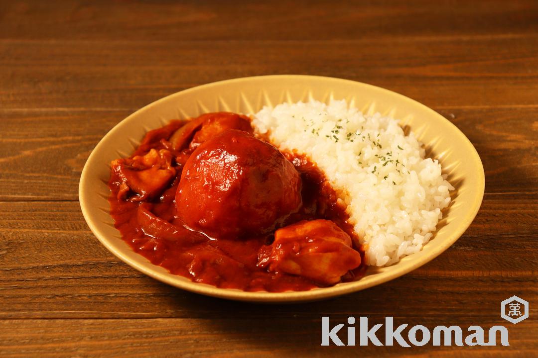 丸ごとトマトのチキンカレー