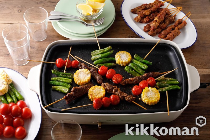 ホットプレートで!簡単シシカバブバーベキュー