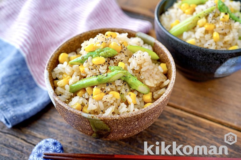 つゆバタコーン炊き込みごはん