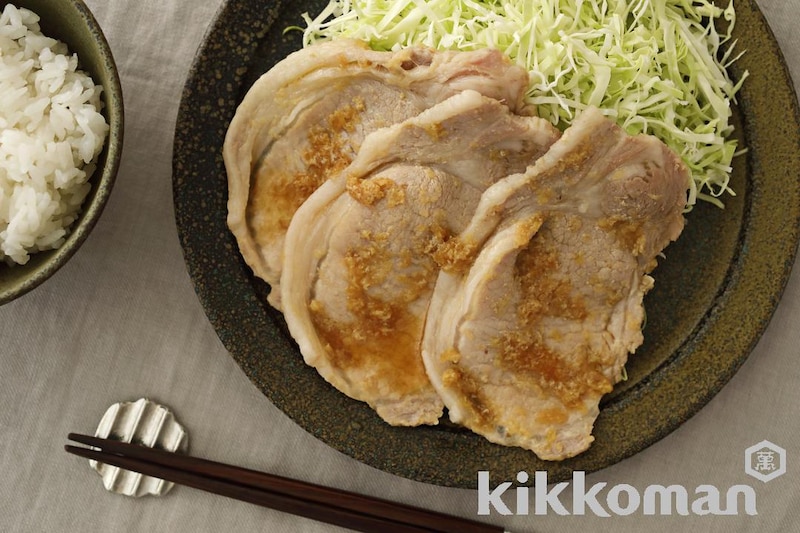 やわらか! 厚切りロースでボリュームしょうが焼き【はちみつでコクアップ】