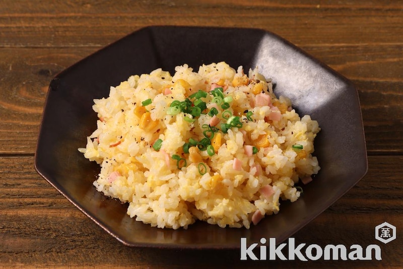 レンジで簡単!コーンチャーハン(うちのごはん使用)