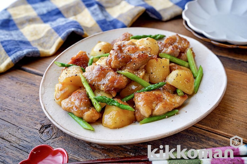 じゃがいもと鶏肉のだしバター照り炒め