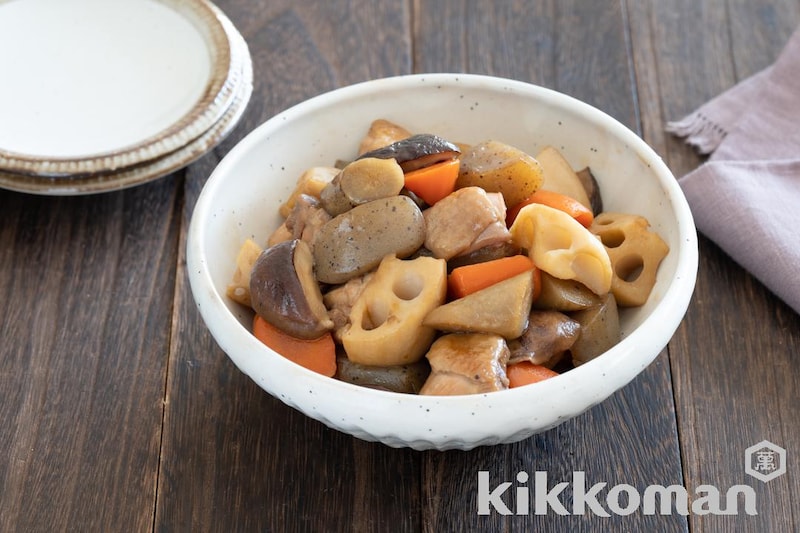 フライパンで簡単!基本の筑前煮(しっかり減塩レシピ)