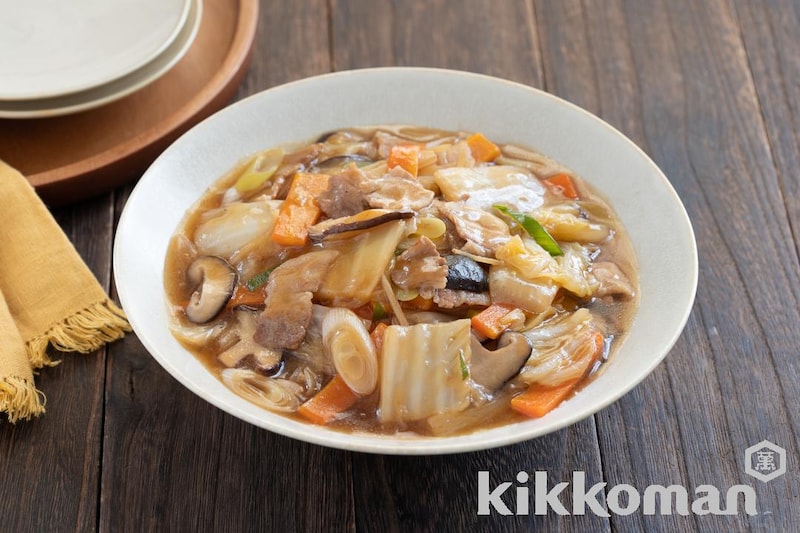 白菜と豚肉のとろみ炒め(しっかり減塩レシピ)