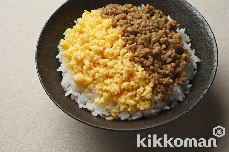二色そぼろ丼(基本の和食、おうちの和ごはん)