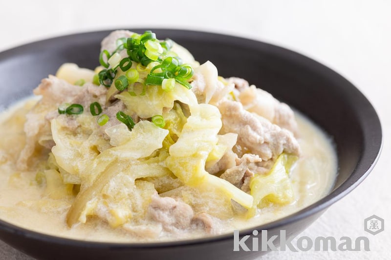 キャベツと豚肉の洋風豆乳煮込み(森野熊八さん)