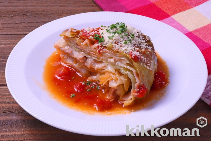 重ねて煮るだけ!ごちそうミルフィーユキャベツ