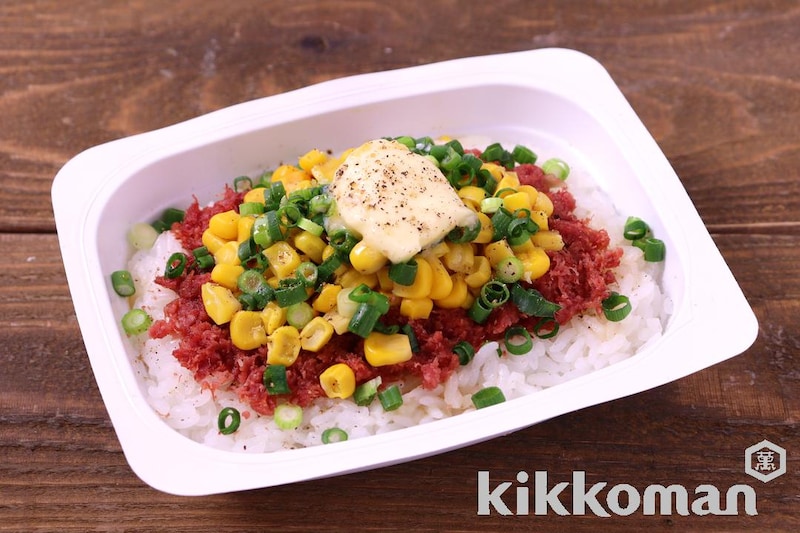 パックご飯で!コンビーフバターライス