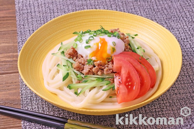 レンジで簡単!冷やしジャージャー麺風うどん