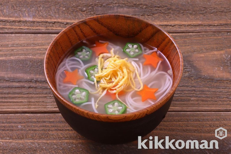 七夕そうめんのお吸い物