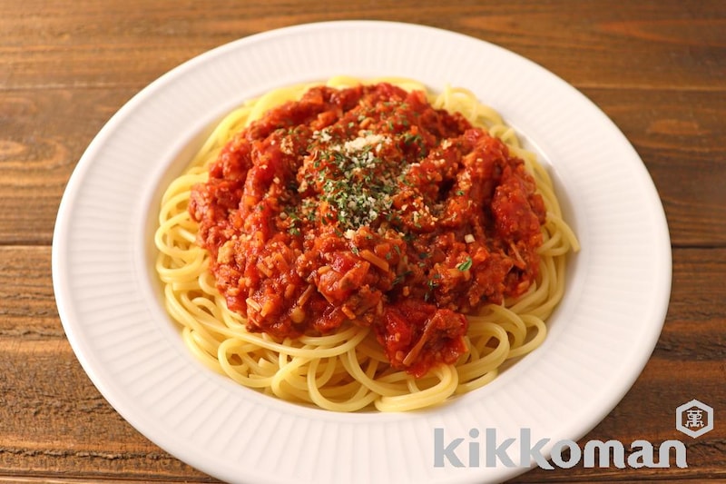 えのきでボリュームアップ!ミートソーススパゲッティ