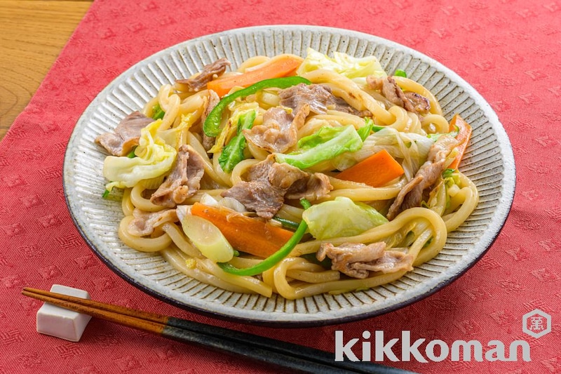 焼きうどん(基本のおかずつゆ使用)