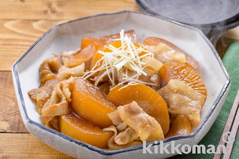 大根と豚バラのあまから煮(ゆる減塩レシピ)