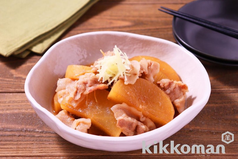 大根と豚バラのあまから煮(しっかり減塩レシピ)