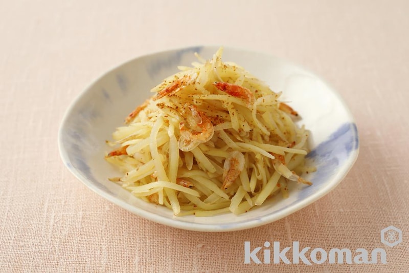 新じゃがと桜えびのだしきんぴら