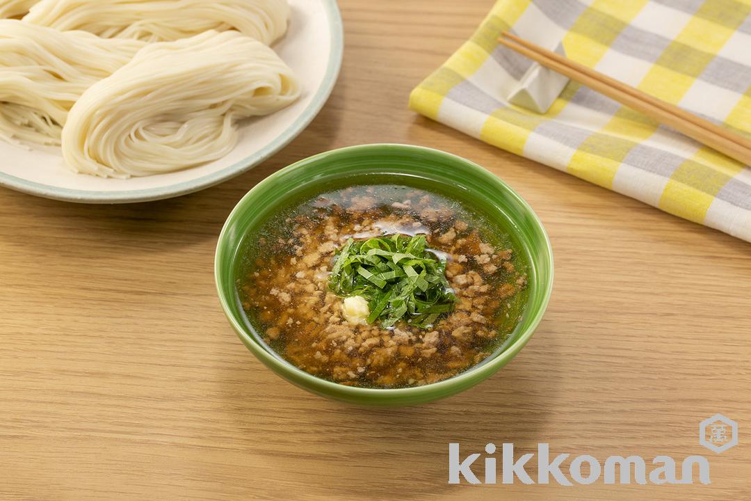 ジンジャーひき肉つゆ【そうめん・そば・うどんの簡単つけつゆ】