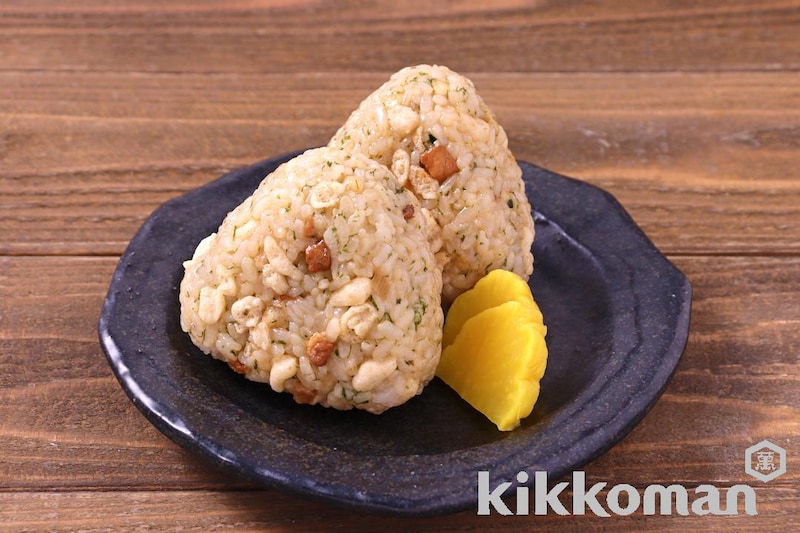 悪魔風 焼豚おにぎり(うちのごはん使用)