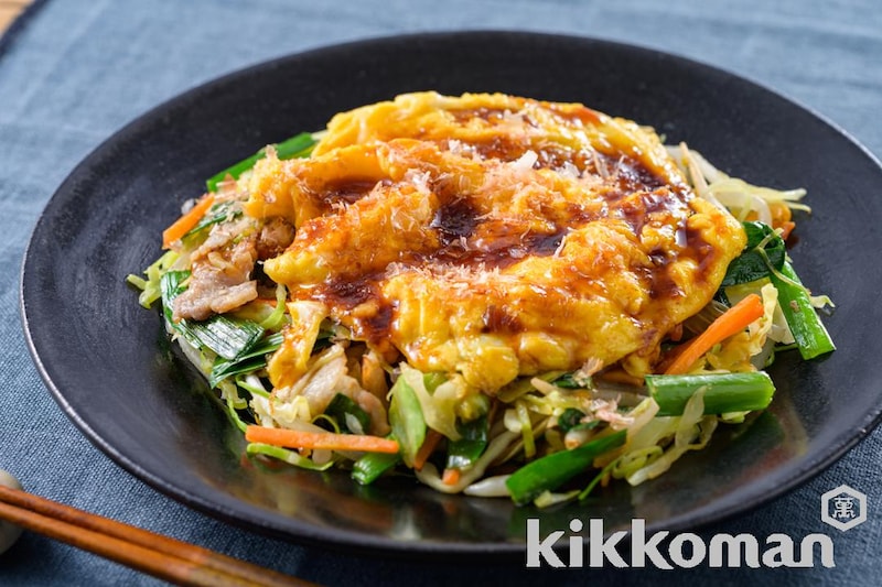 野菜たっぷり!とんぺい焼き風【包まず簡単】