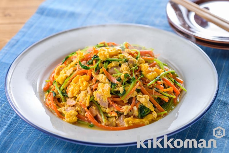 お手軽食材で簡単!にんじんとツナのチャンプルー風