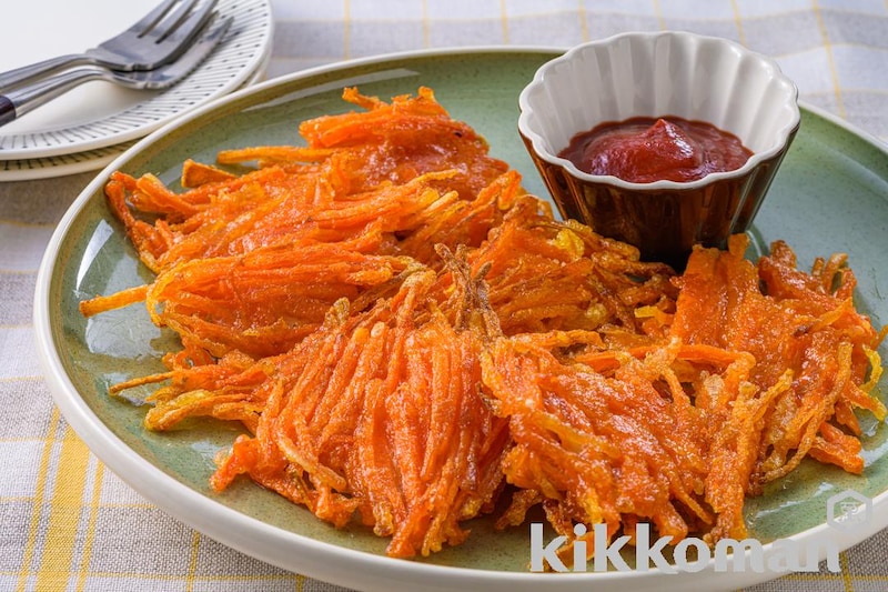 チーズがカリッと香ばしい!にんじんのガレット