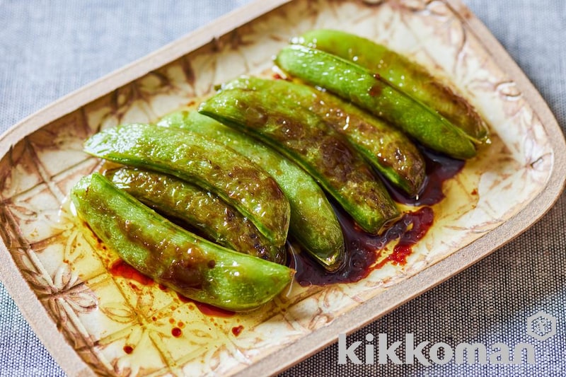 スナップえんどうのジュワッと焼き【味つけは生しょうゆだけ】