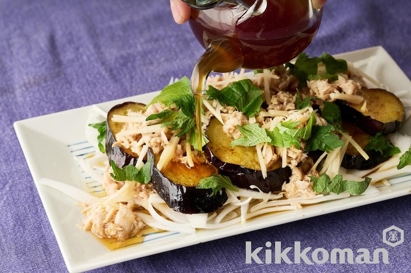 なすとツナのたたき風