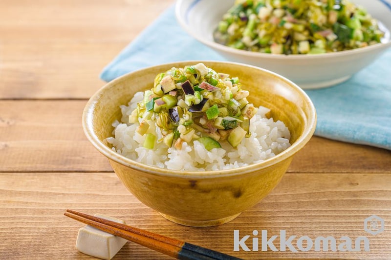 ネバネバおいしい!夏野菜たっぷり山形のだし風