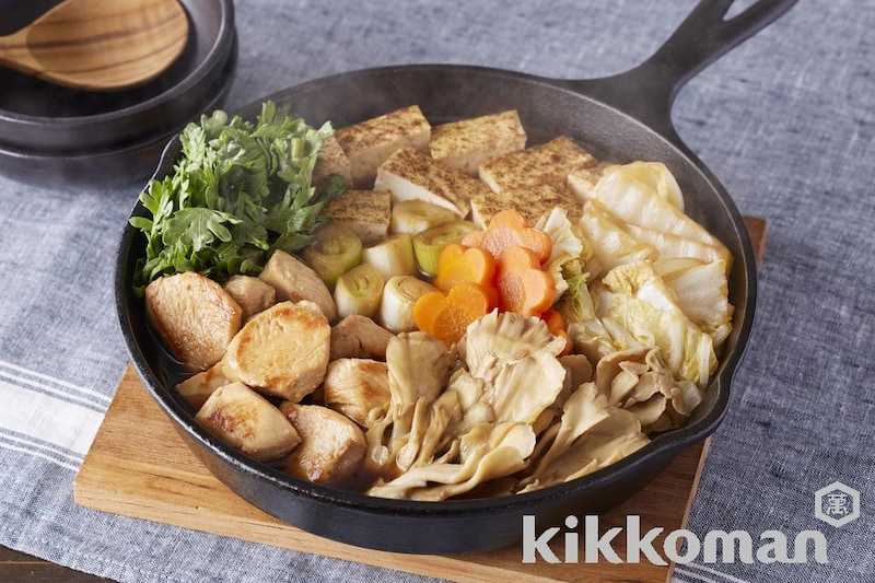 鶏むね肉もやわらか!まいたけの鶏すき煮