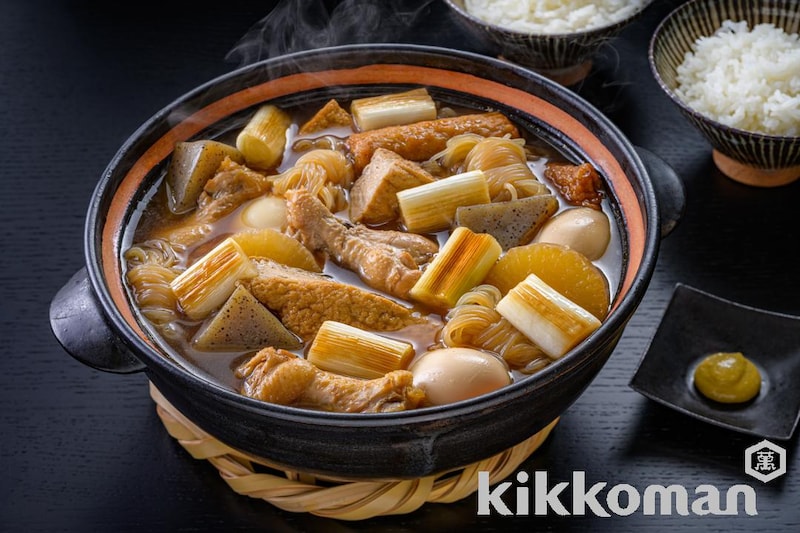 手羽元と白ネギのおでん(八代目儀兵衛)(基本のおかずつゆ使用)