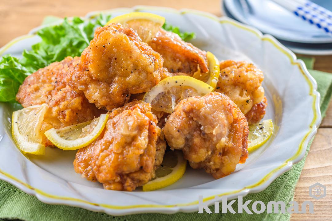 白だしでつくる レモンだれのから揚げ