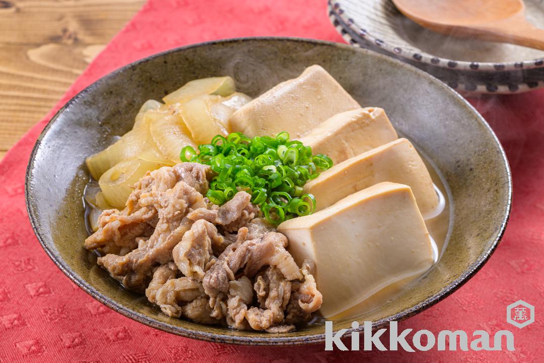 玉ねぎの甘みたっぷり！豚こま肉豆腐（ゆる減塩レシピ）