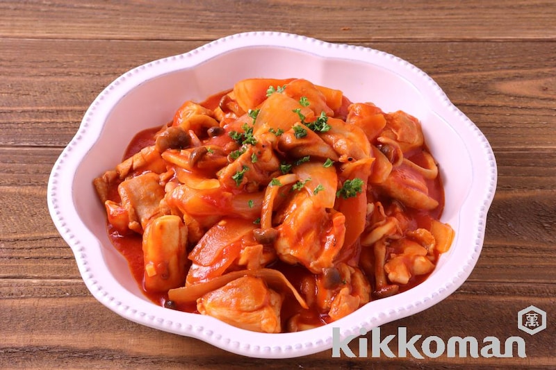 鶏肉のトマト煮(ぎゅっと濃縮うらごしトマト使用)